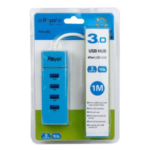 هاب 4‌پورت USB3.0 رویال مدل RH3-303